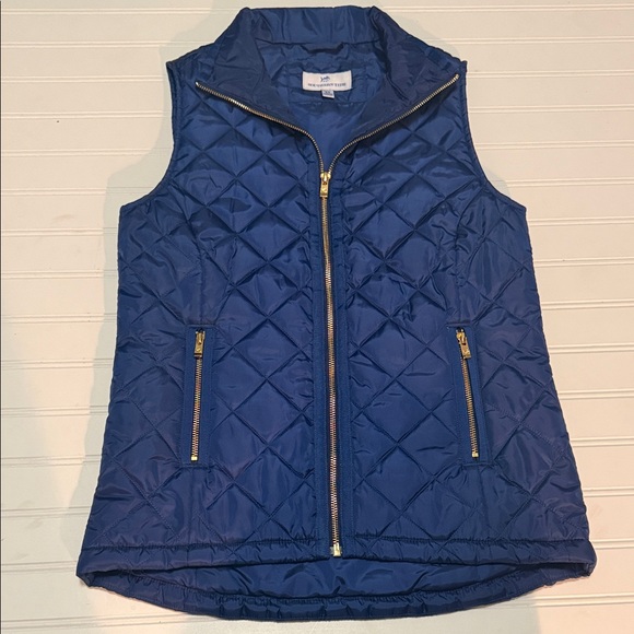 Southern Tide Tops - Southern Tide Women’s Blue Quilted Vest